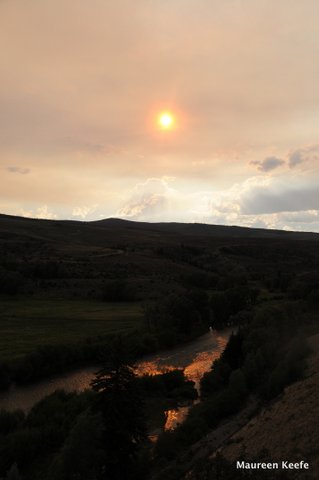 Setting-Sun-Over-River