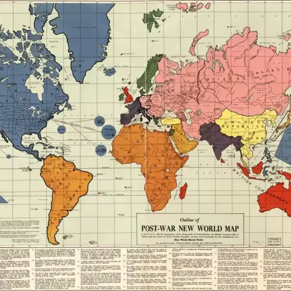 Post War New World Map