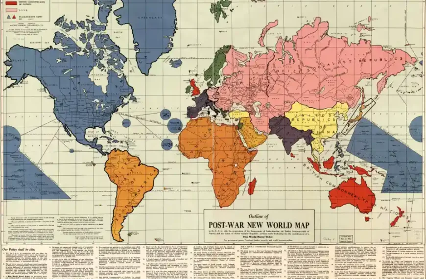 Post War New World Map