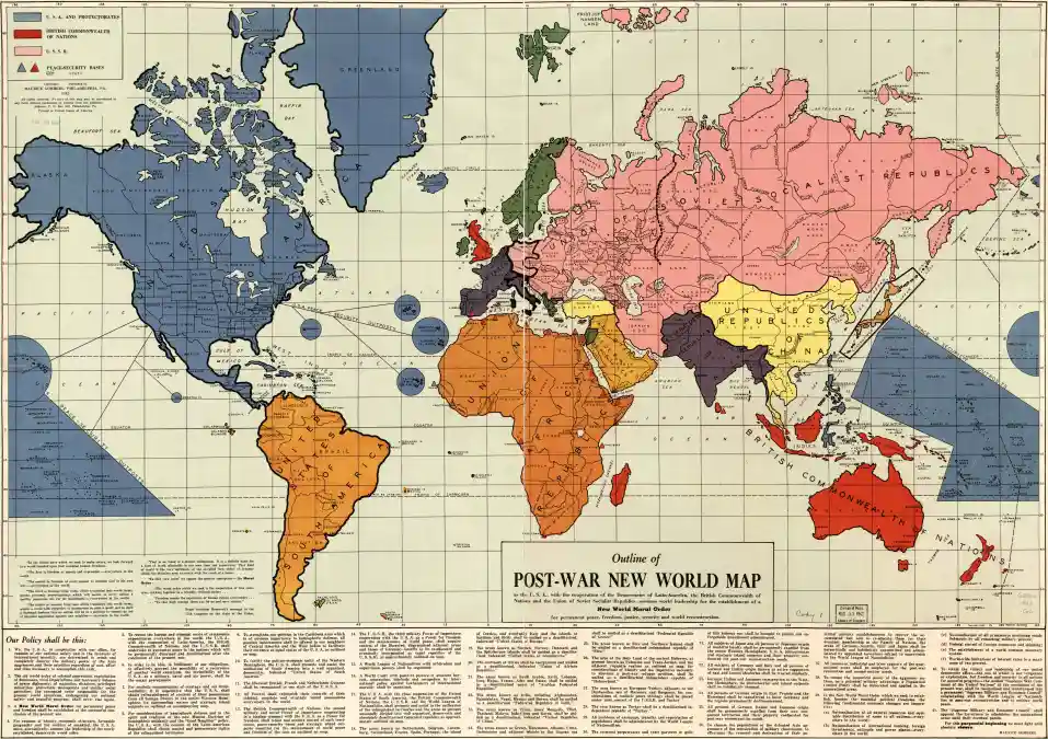 A 1942 Map of the PostWar New World IntoTheLight.news