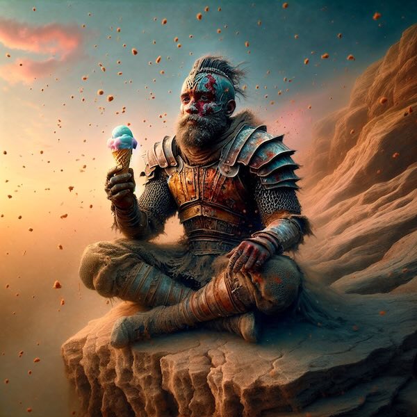 Warrior With Icecream