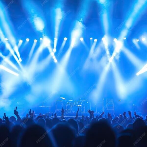 Blue Stage Lights