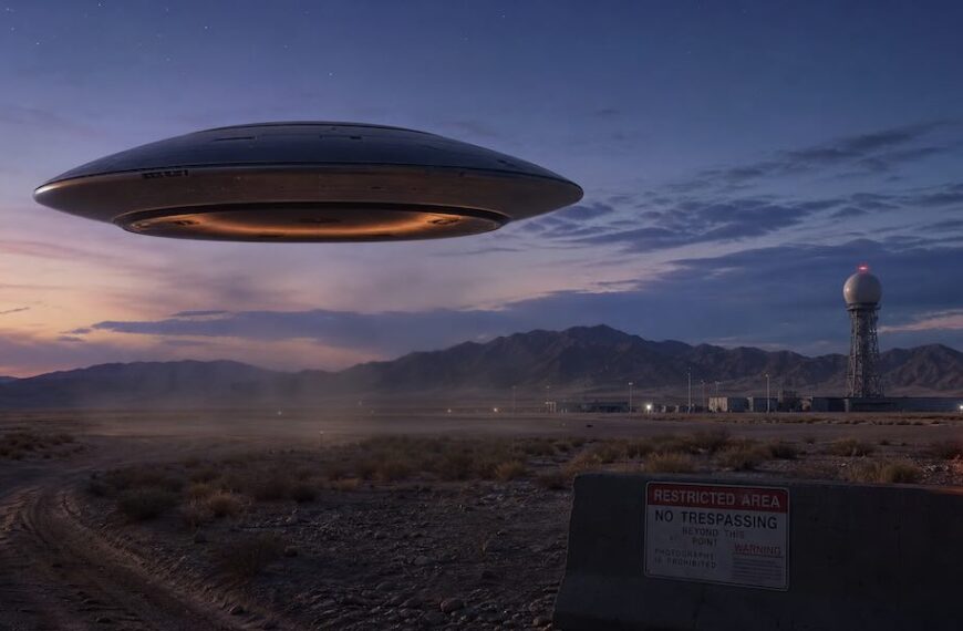 UFO over Military Test Range