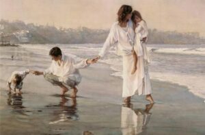Family On The Beach