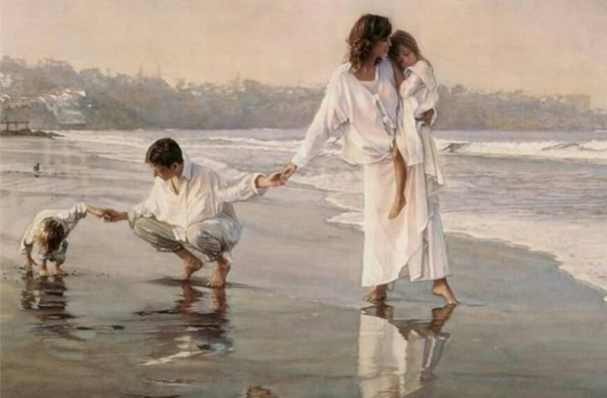 Family On The Beach